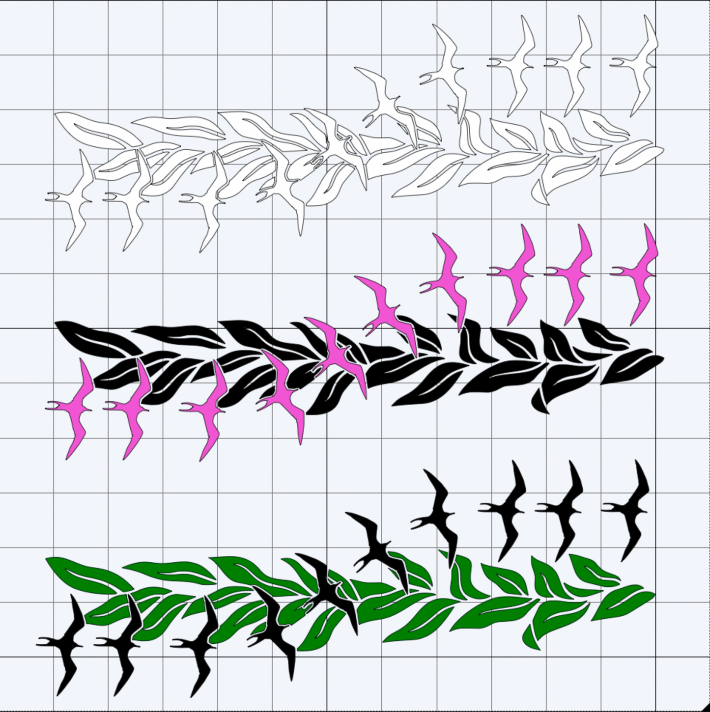 Iwa Bird Maile Lei Sticker
