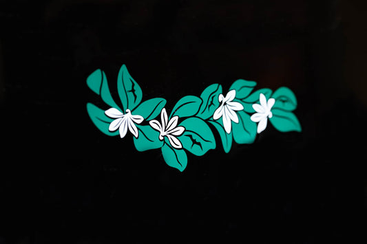 Naupaka Leaf and Flower w/ Iwa Bird Punchout