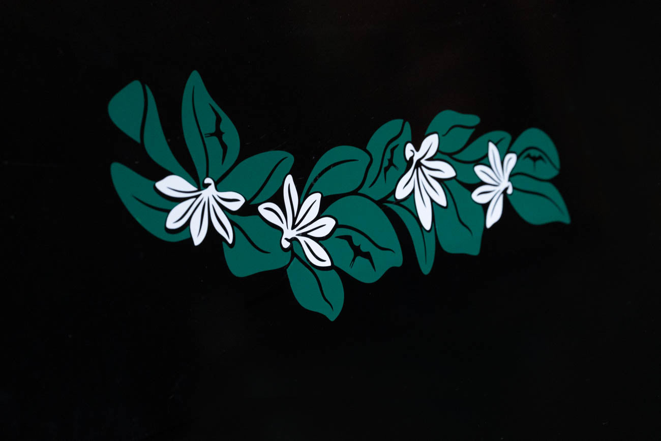 Naupaka Leaf and Flower w/ Iwa Bird Punchout