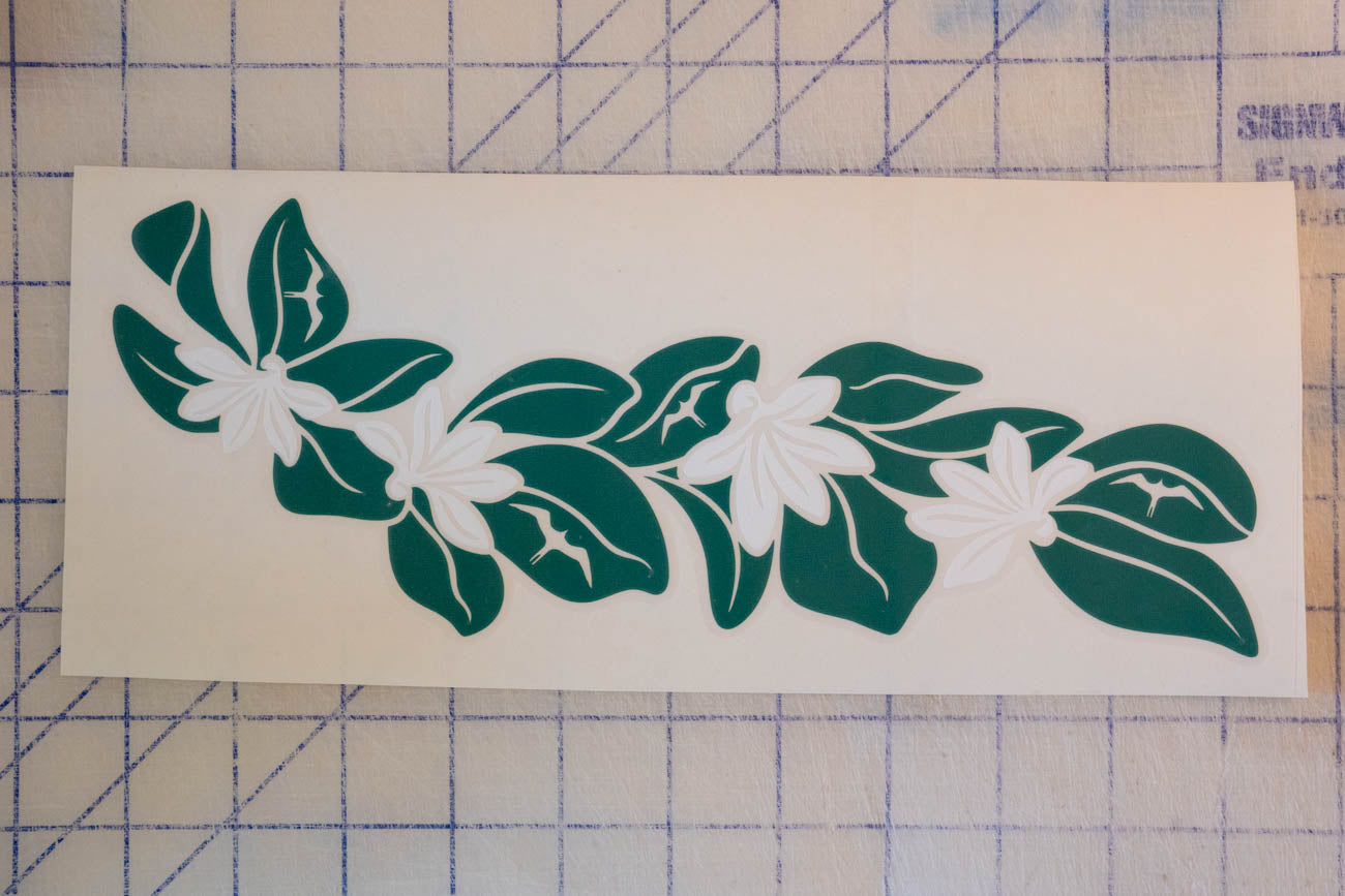 Naupaka Leaf and Flower w/ Iwa Bird Punchout