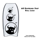 662 Bodyboard Shop Large Bull Decals