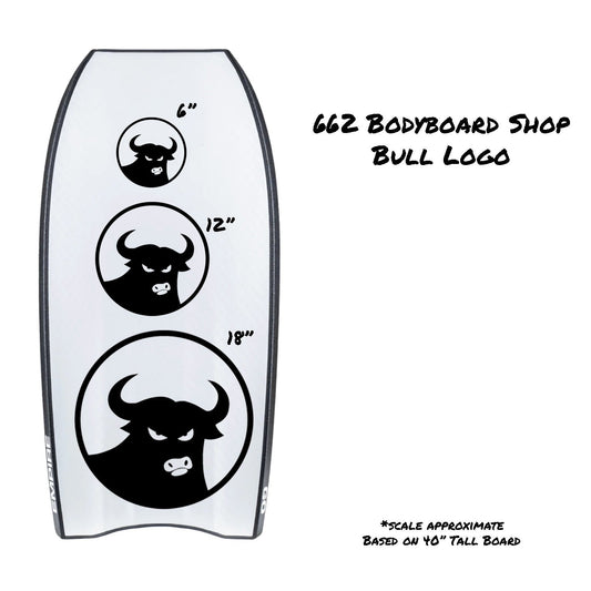 662 Bodyboard Shop Large Bull Decals