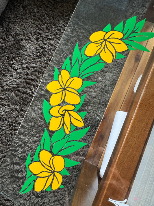 Plumeria Flower & Maile Lei Sticker