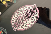 No Talk Heavy - Cheetah Decal