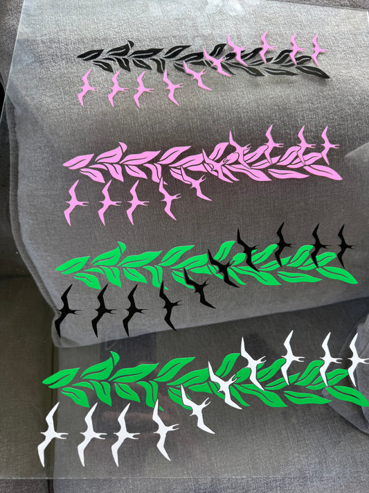 Iwa Bird Maile Lei Sticker