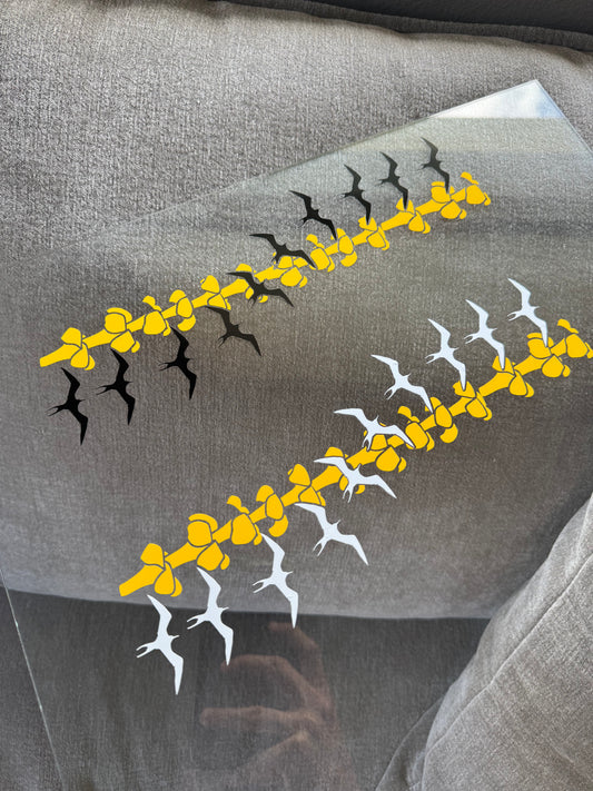 Iwa Bird Puakenikeni Lei Sticker