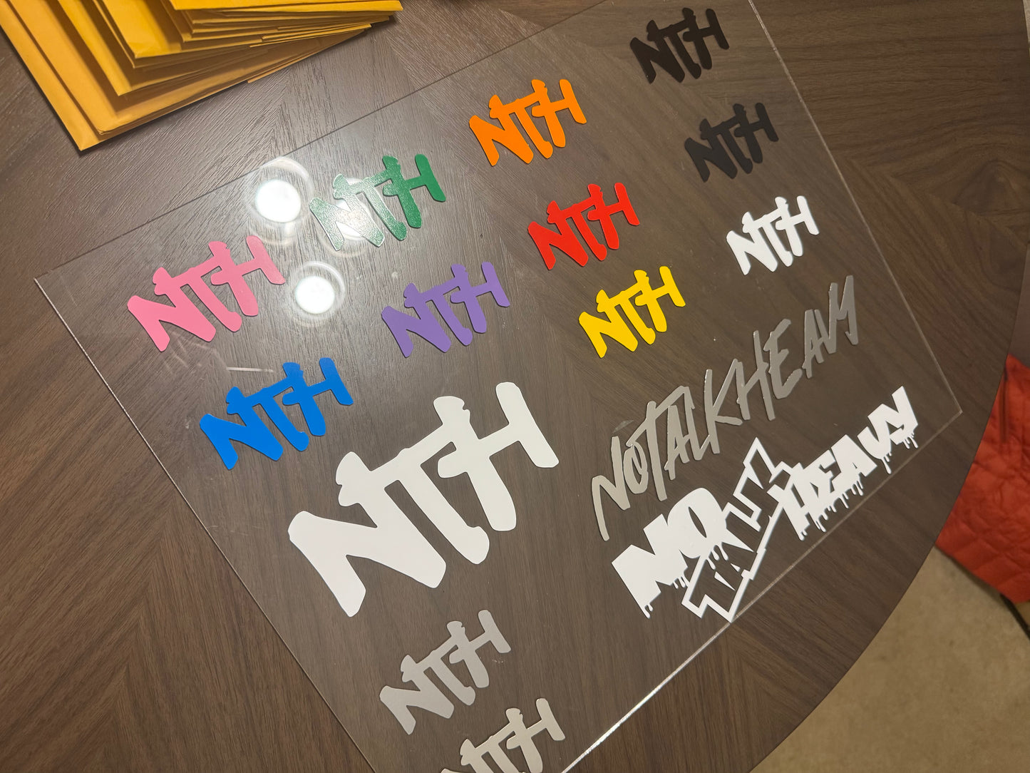 No Talk Heavy Stickers