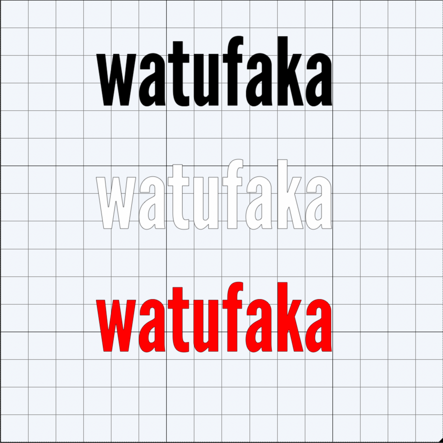 WATUFAKA Decal