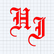 Hawai'i "HI" in Old English Letters Decal