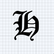 Old English Single Letter Decals - 5" Letter
