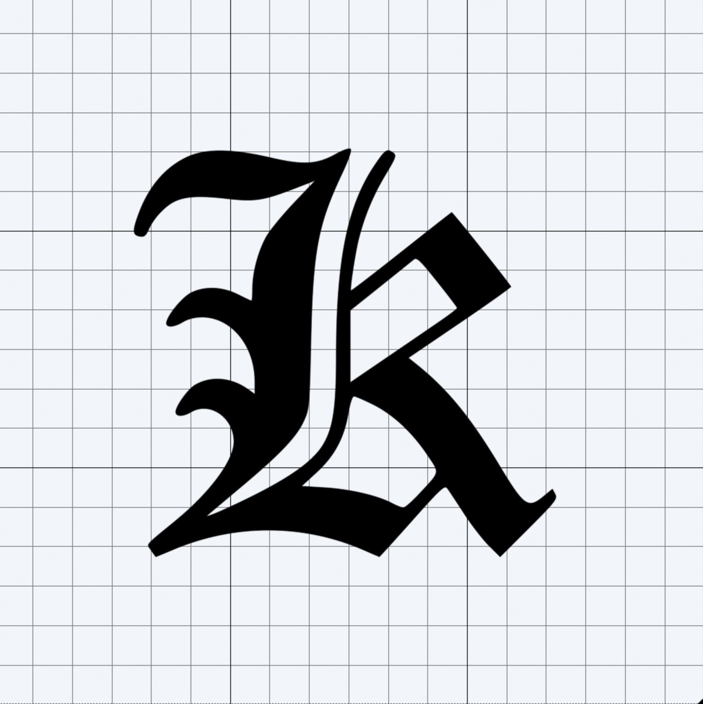 Letters - Old English Font