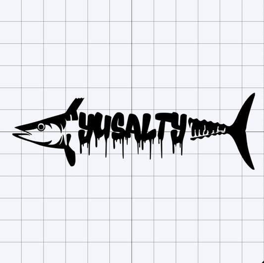 YUSALTY Drip Font Decals