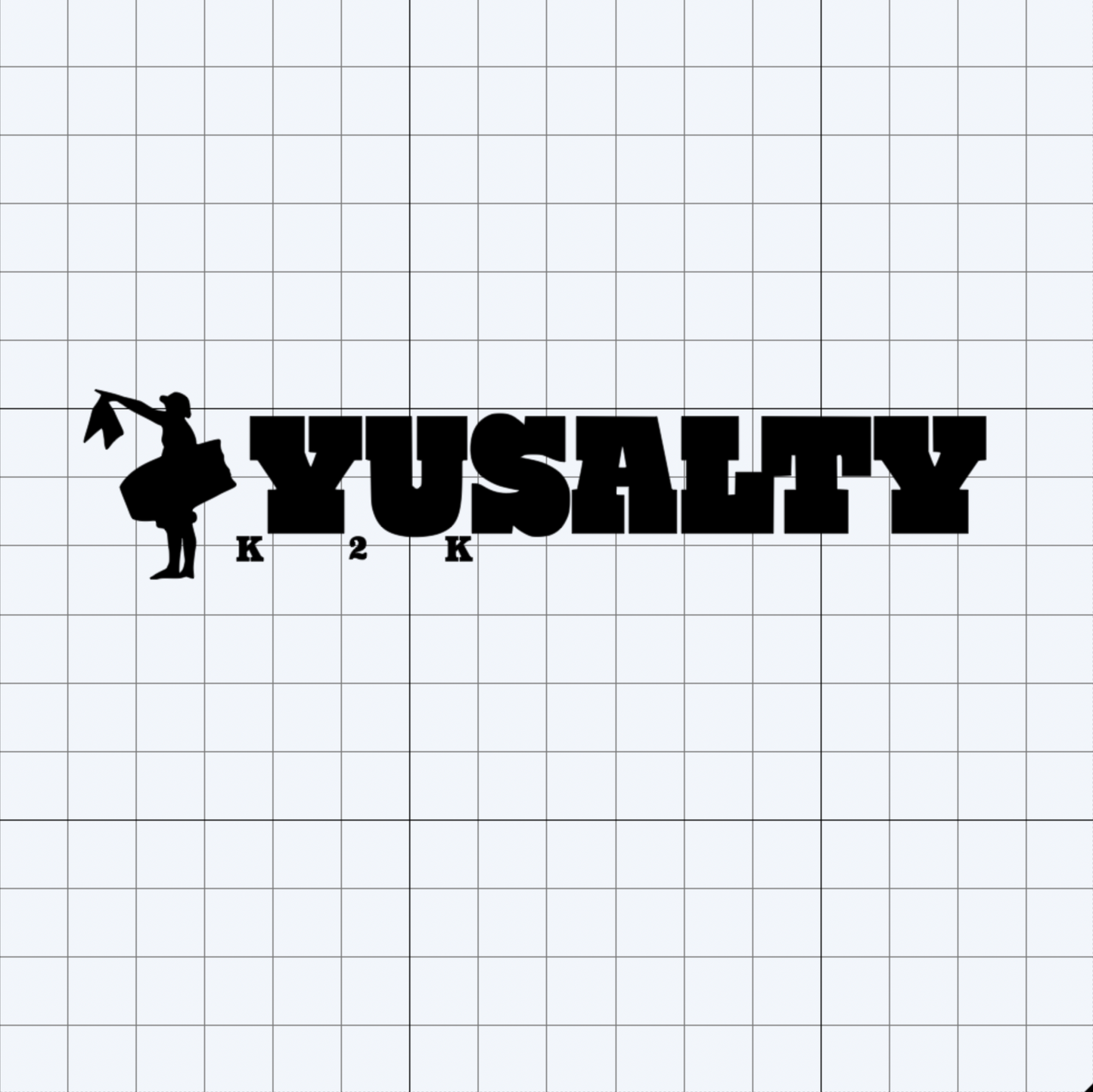 YUSALTY Bodyboarder Silhouette Decal