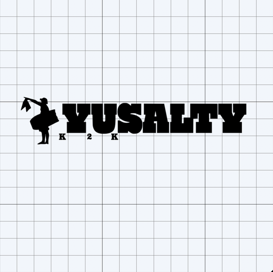 YUSALTY Bodyboarder Silhouette Decal