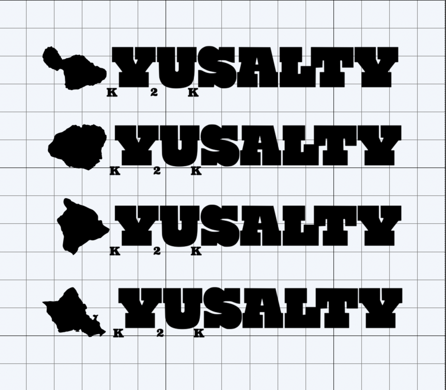 YUSALTY Islands Decals