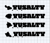 YUSALTY Hawai'i Decals