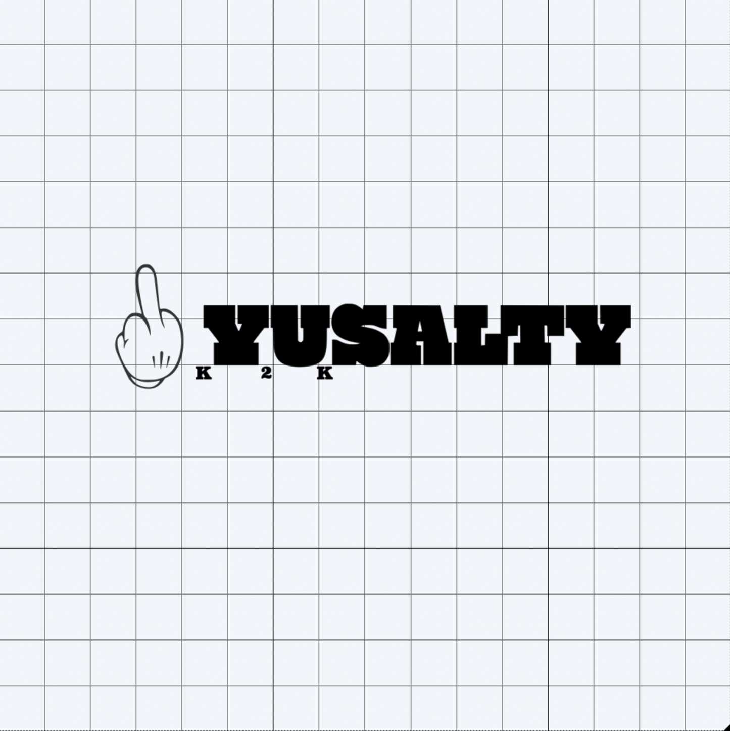 YUSALTY Hand Gestures Decal