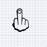 YUSALTY Hand Gestures Decal