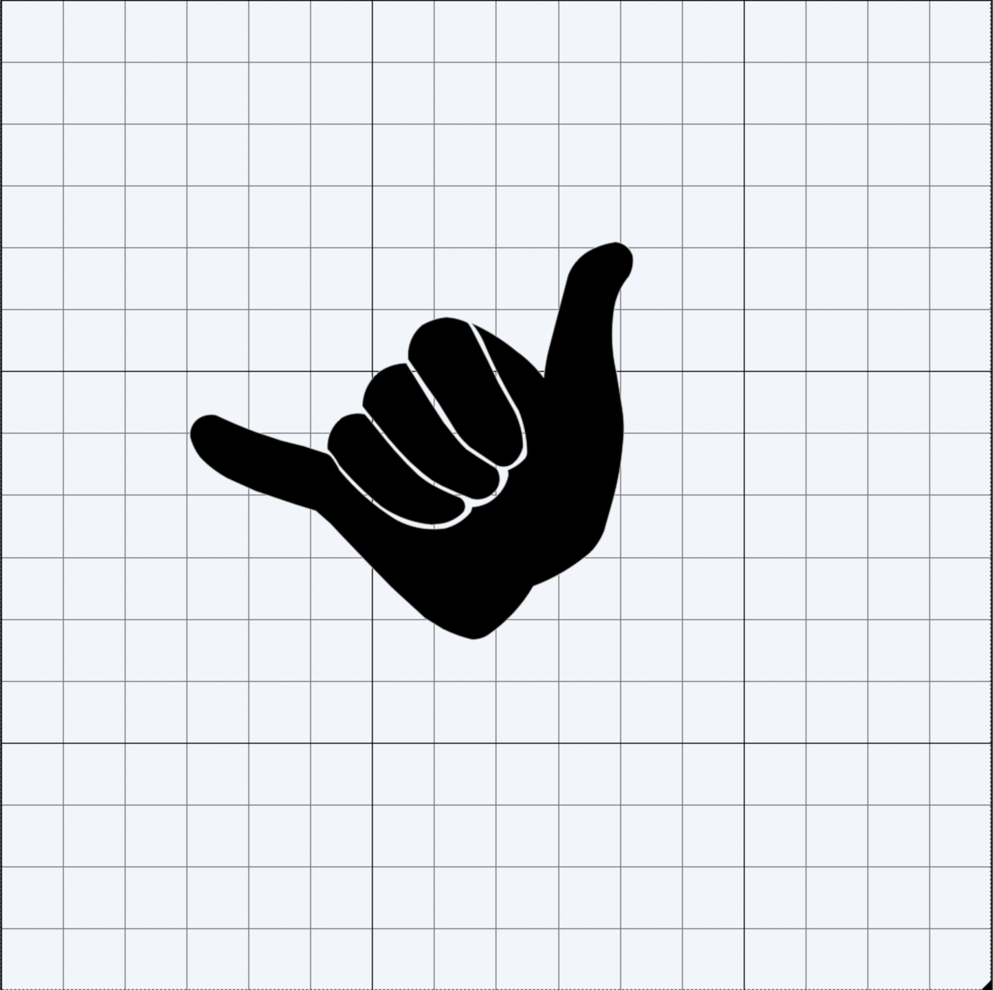 YUSALTY Hand Gestures Decal