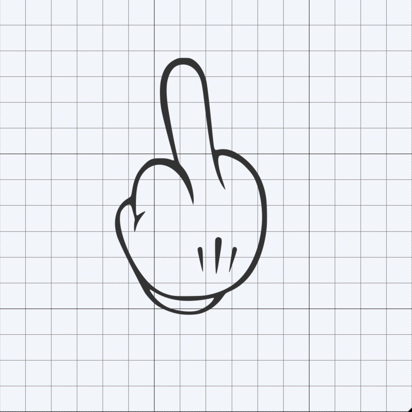 YUSALTY Hand Gestures Decal