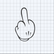 YUSALTY Hand Gestures Decal