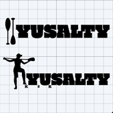 YUSALTY Canoe Paddler Decal