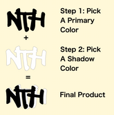 2 Color NTH Decal - Pick Your Own Colors