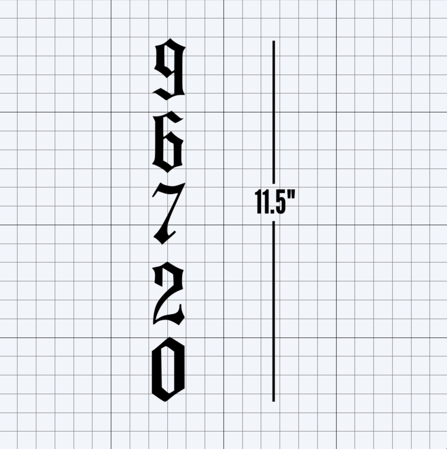 Vertical Zip Codes of Hawai'i Decal