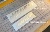 No Talk Heavy Mini Cursive 2-Pack Decal