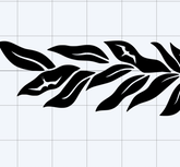 Maile Lei Decal w/ Iwa Bird Leaf Punchout