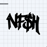 NF$H - No Front Straight Hustlin Decal