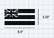 Hawaiian & Kanaka Maoli Flag (2 Pack) Decal