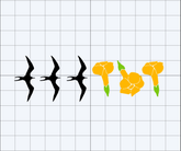 Iwa Bird x Puakenikeni Flower Strip Decal