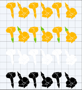 Puakenikeni Flower Strip Decal (single or multi color)