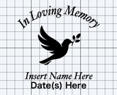 In Loving Memory Decals