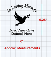 In Loving Memory Decals