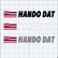 Hando Dat Decal with Hawaiian Flag