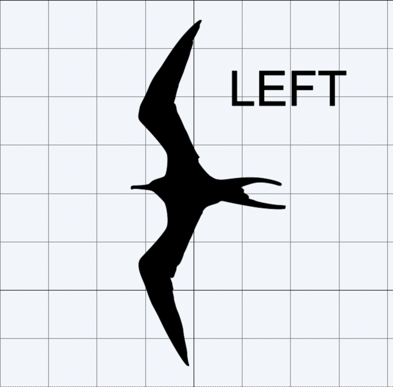 Large Iwa Bird Decal (Left or Right Facing)