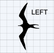 Large Iwa Bird Decal (Left or Right Facing)