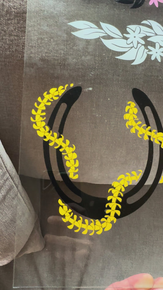 Puakenikeni x Horseshoe Paniolo Lei Sticker