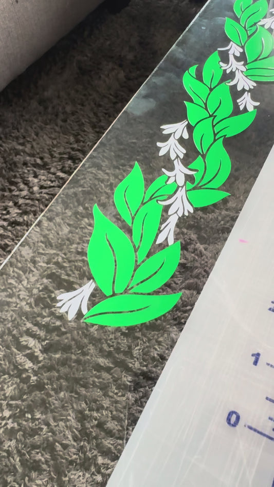 Tuberose Flower & Maile Lei Sticker